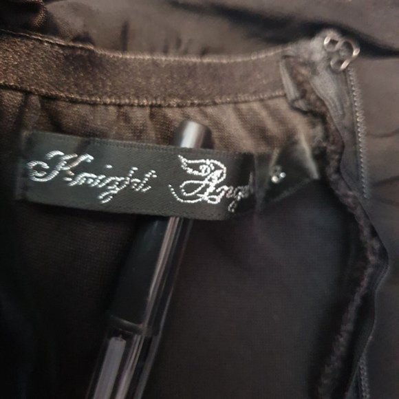 Dress Sze 8 black fit and flare studded cocktail casual party open back - Picture 5 of 5